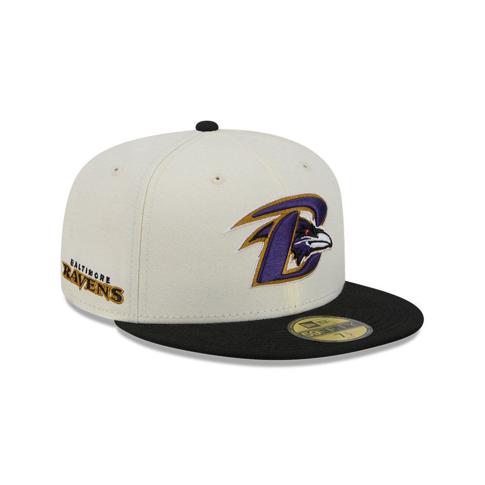 Baltimore Ravens "DECEPTOR" Exclusive New Era 59Fifty Fitted Hat - Chrome/Black