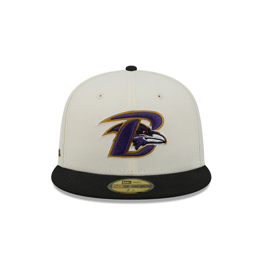 Baltimore Ravens "DECEPTOR" Exclusive New Era 59Fifty Fitted Hat - Chrome/Black