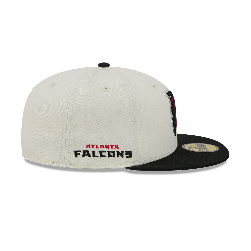 Atlanta Falcons "DECEPTOR" Exclusive New Era 59Fifty Fitted Hat - Chrome/Black