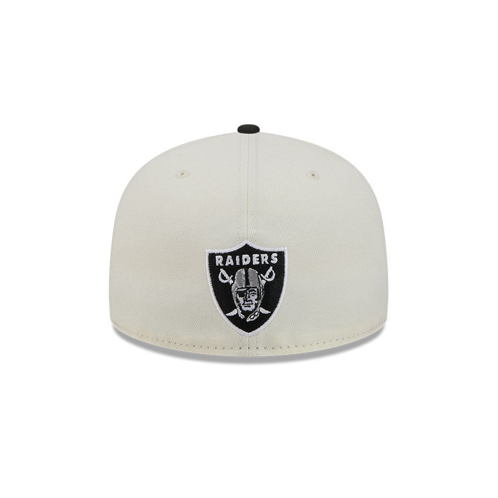 Las Vegas Raiders "DECEPTOR" Exclusive New Era 59Fifty Fitted Hat - Chrome/Black