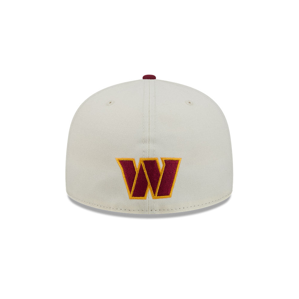 Washington Commanders "DECEPTOR" Exclusive New Era 59Fifty Fitted Hat - Chrome/Burgundy