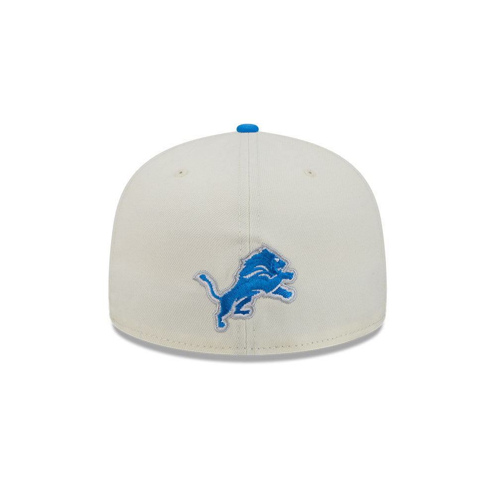 Detroit Lions "DECEPTOR" Exclusive New Era 59Fifty Fitted Hat - Chrome/Light Blue