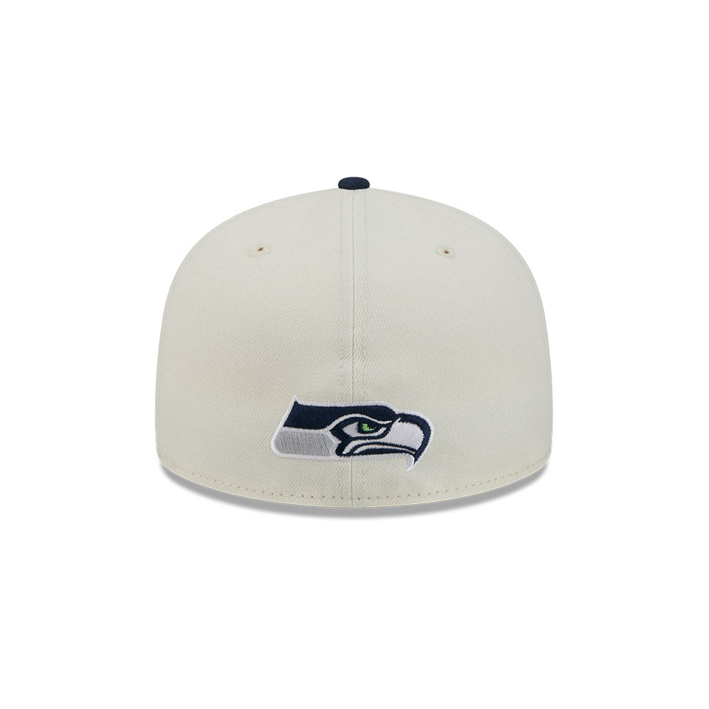 Seattle Seahawks "DECEPTOR" Exclusive New Era 59Fifty Fitted Hat - Chrome/Navy