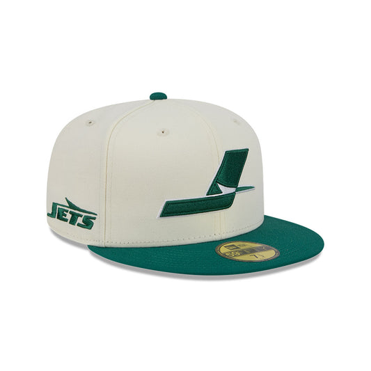 New York Jets "DECEPTOR" Exclusive New Era 59Fifty Fitted Hat - Chrome/Green