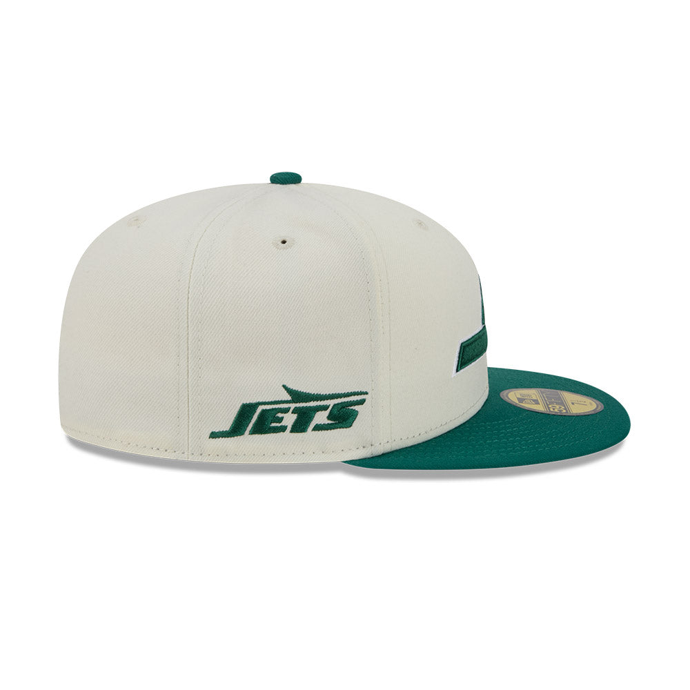 New York Jets "DECEPTOR" Exclusive New Era 59Fifty Fitted Hat - Chrome/Green