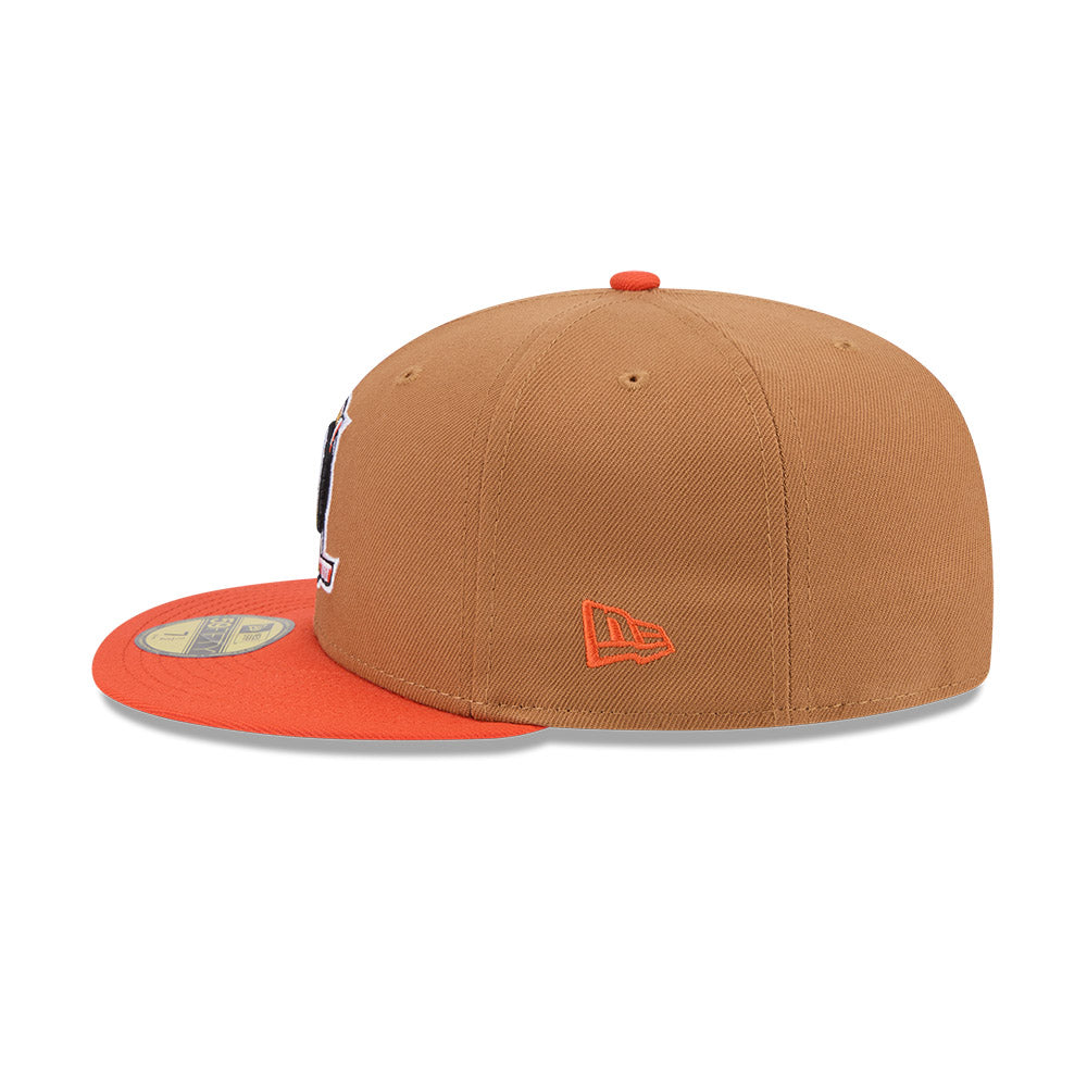 Anaheim Ducks "DECEPTOR" Exclusive New Era 59Fifty Fitted Hat - Bronze/Orange
