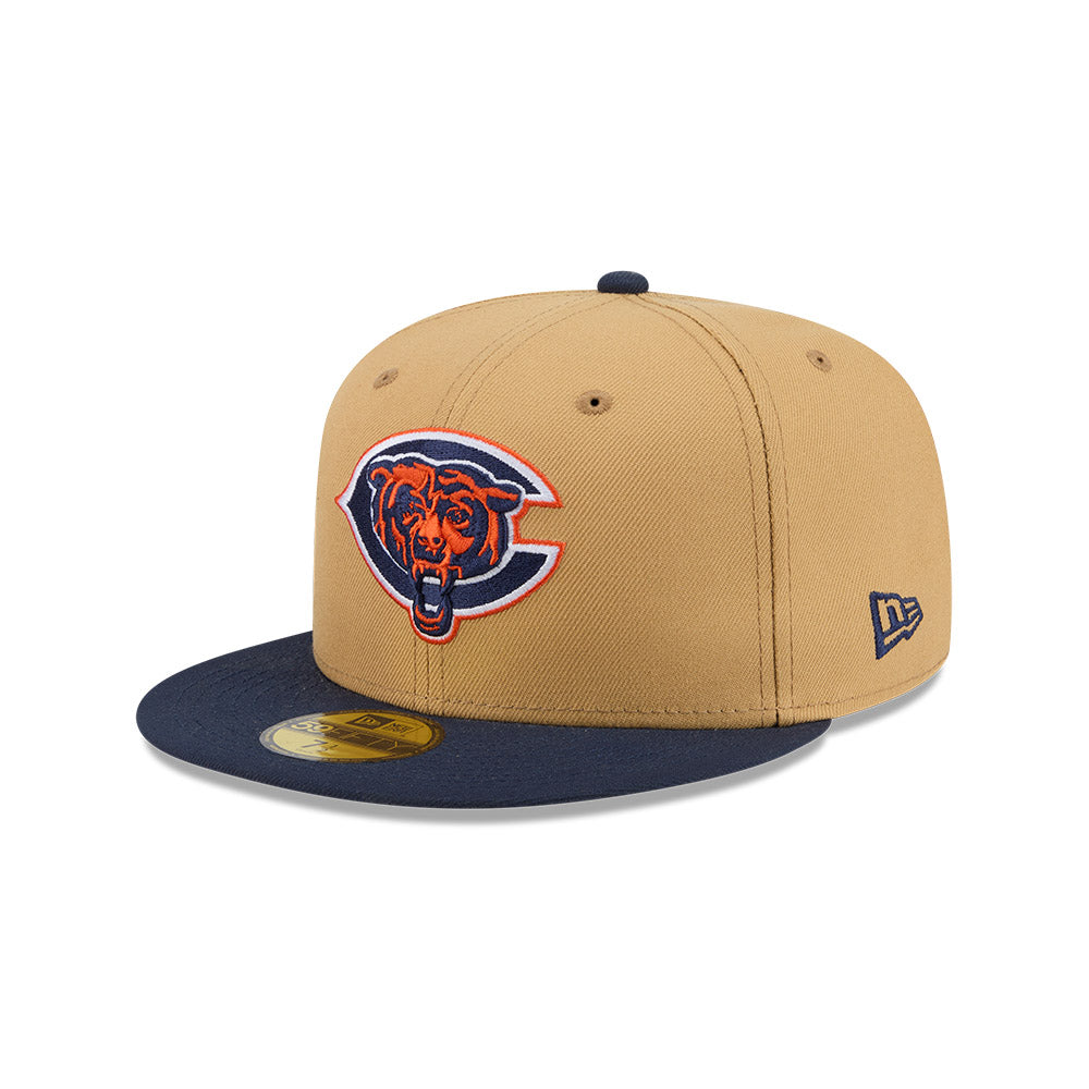 Chicago Bears "DECEPTOR" Exclusive New Era 59Fifty Fitted Hat - Bronze/Navy
