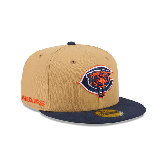 Chicago Bears "DECEPTOR" Exclusive New Era 59Fifty Fitted Hat - Bronze/Navy