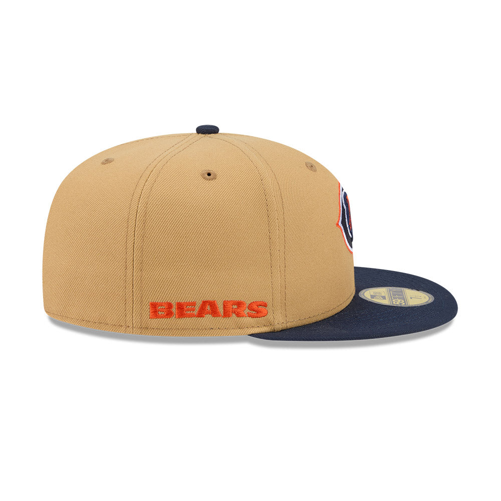 Chicago Bears "DECEPTOR" Exclusive New Era 59Fifty Fitted Hat - Bronze/Navy