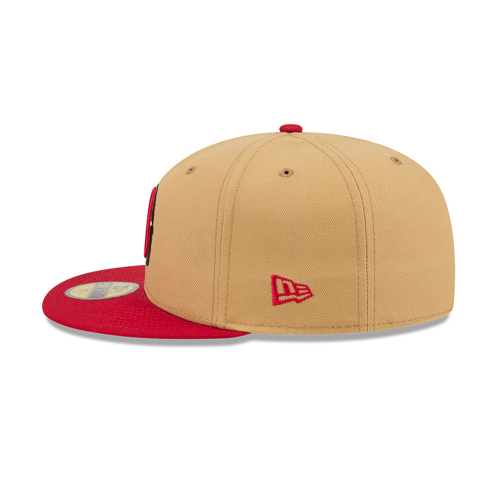 San Francisco 49ers "DECEPTOR" Exclusive New Era 59Fifty Fitted Hat - Bronze/Scarlet