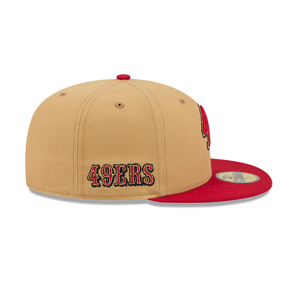 San Francisco 49ers "DECEPTOR" Exclusive New Era 59Fifty Fitted Hat - Bronze/Scarlet