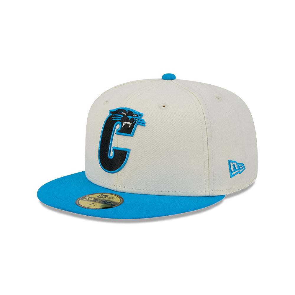 Carolina Panthers "DECEPTOR" Exclusive New Era 59Fifty Fitted Hat - Chrome/Panther Blue