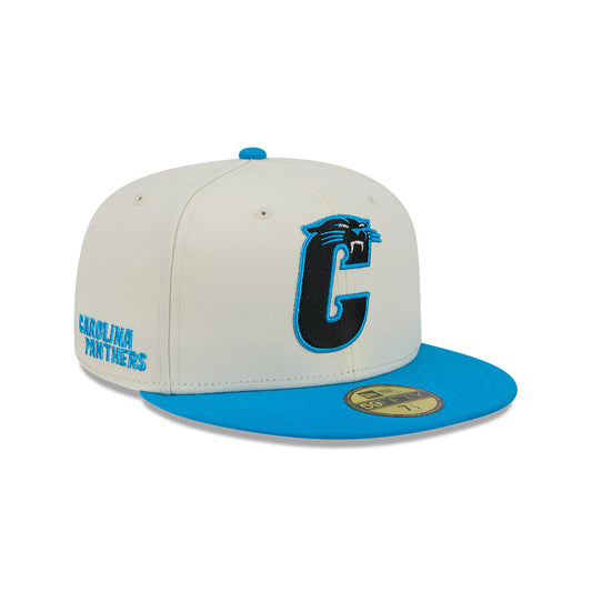 Carolina Panthers "DECEPTOR" Exclusive New Era 59Fifty Fitted Hat - Chrome/Panther Blue