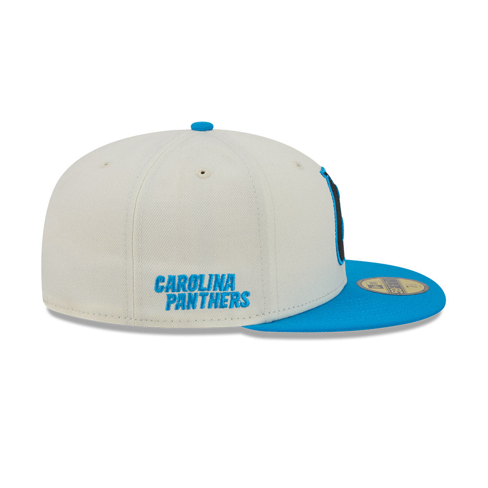 Carolina Panthers "DECEPTOR" Exclusive New Era 59Fifty Fitted Hat - Chrome/Panther Blue
