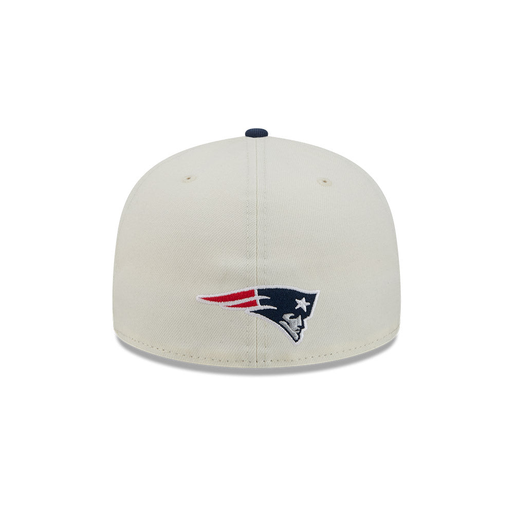 New England Patriots "DECEPTOR" Exclusive New Era 59Fifty Fitted Hat - Chrome/Navy