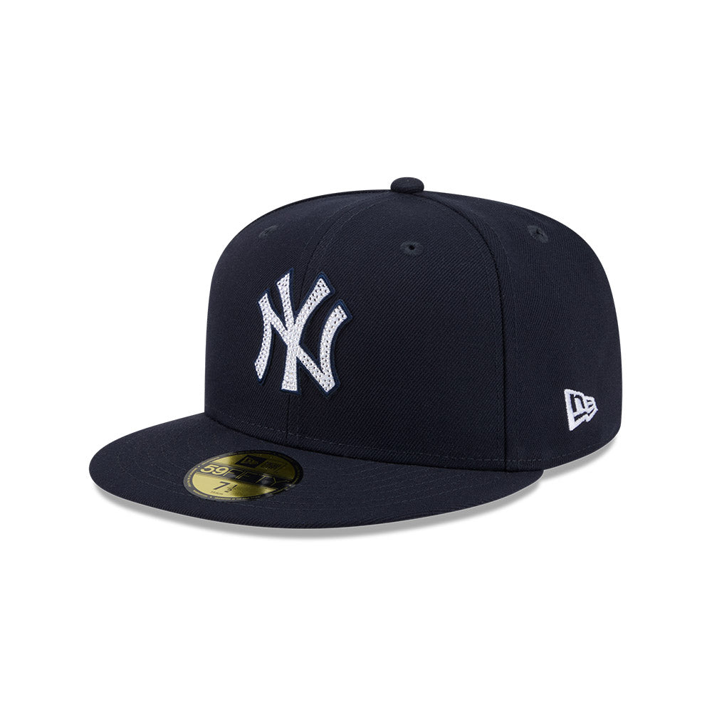 New York Yankees "RHINESTONE" Exclusive New Era 59Fifty Fitted Hat - Navy