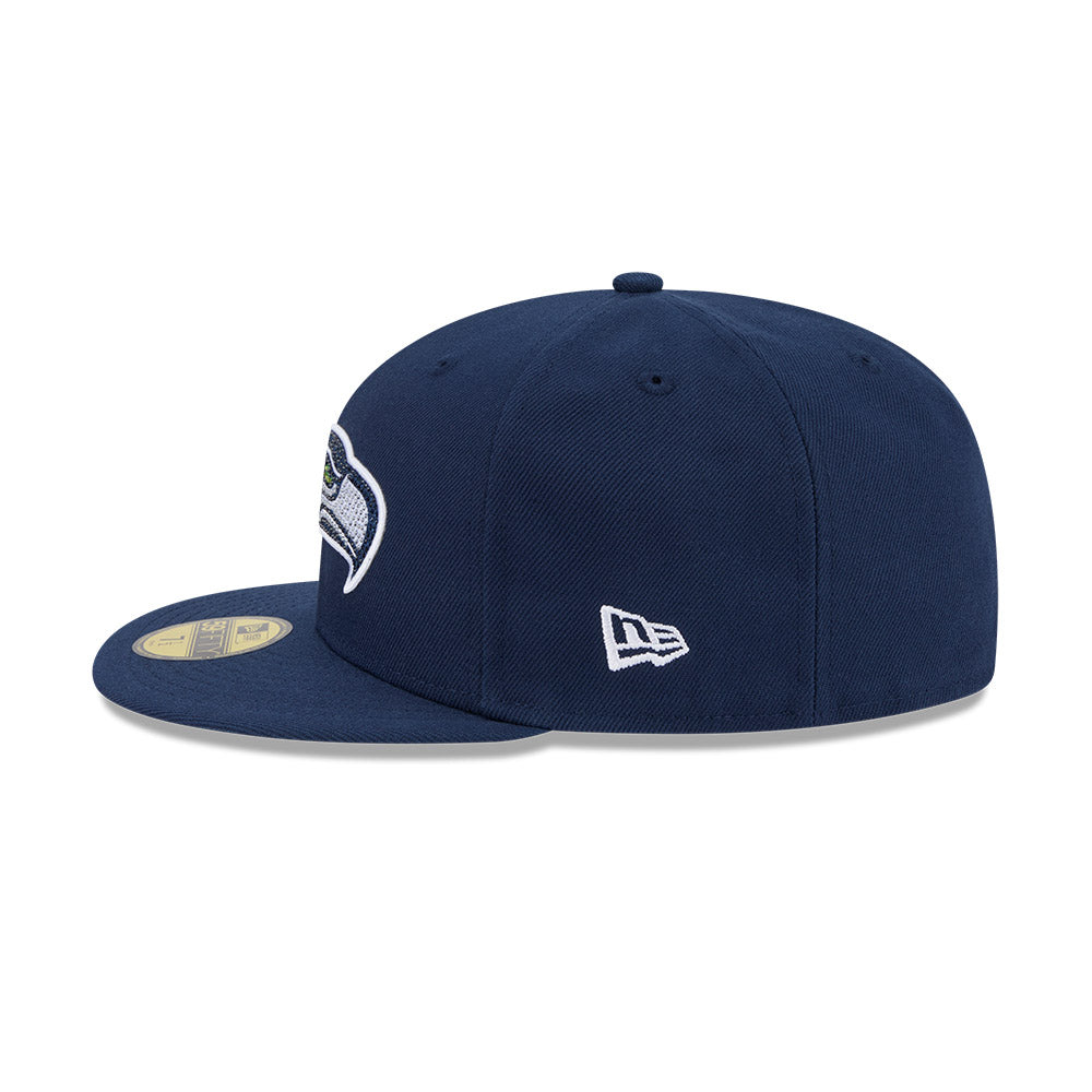 Seattle Seahawks "RHINESTONE" Exclusive New Era 59Fifty Fitted Hat - Navy