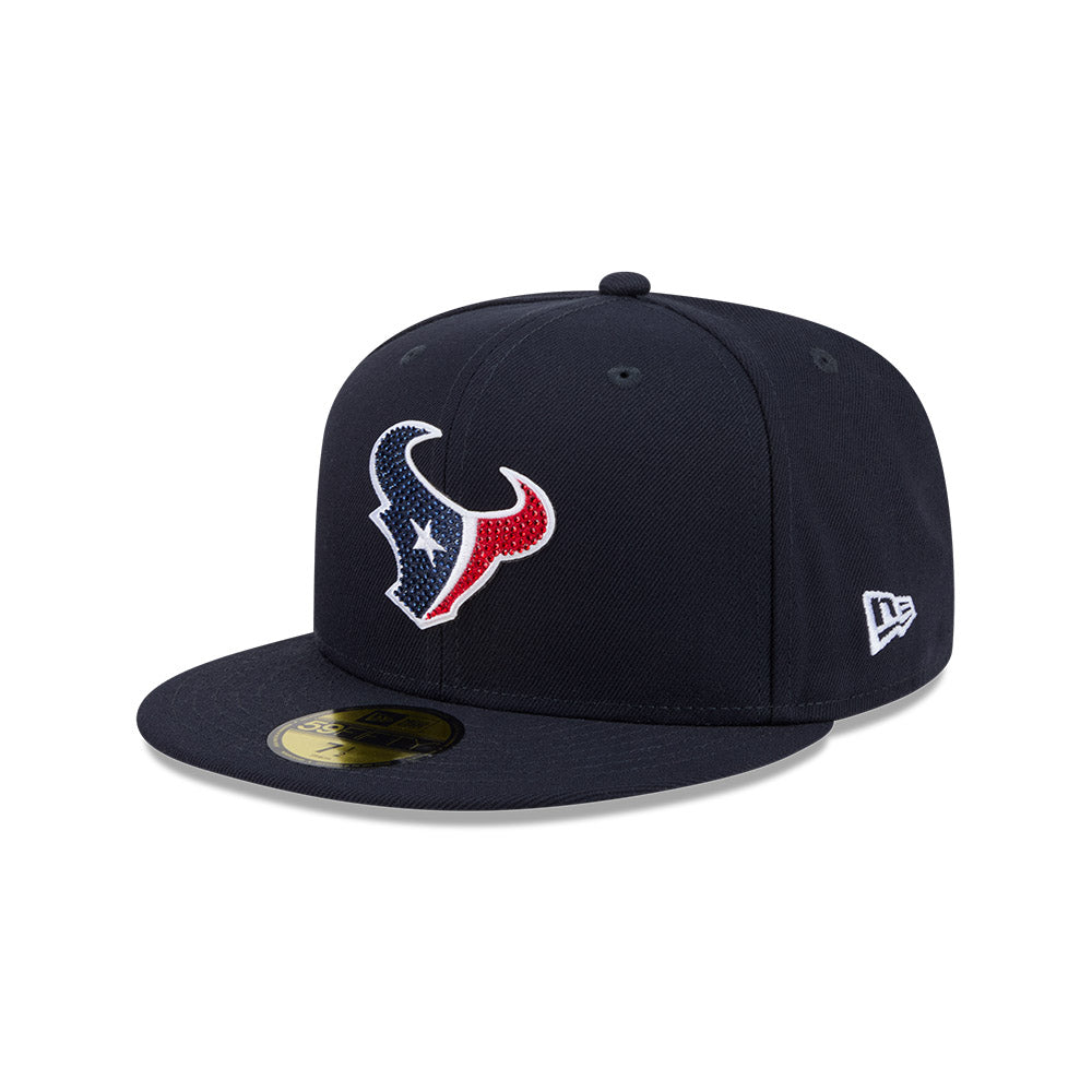 Houston Texans "RHINESTONE" Exclusive New Era 59Fifty Fitted Hat - Navy