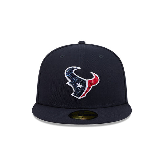 Houston Texans "RHINESTONE" Exclusive New Era 59Fifty Fitted Hat - Navy
