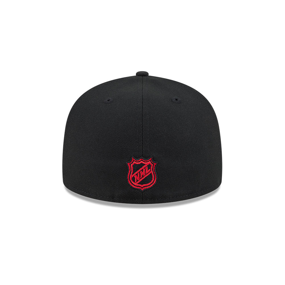 Chicago Blackhawks "RHINESTONE" Exclusive New Era 59Fifty Fitted Hat -Black