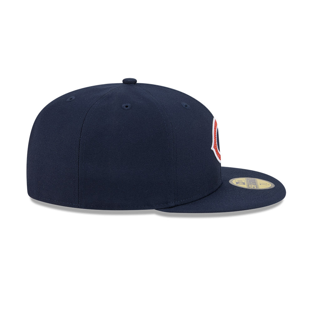 Chicago Bears "RHINESTONE" Exclusive New Era 59Fifty Fitted Hat - Navy