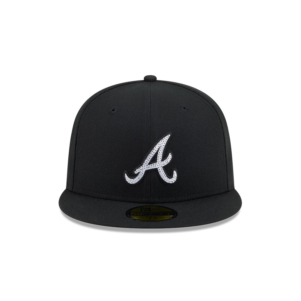 Atlanta Braves "RHINESTONE" Exclusive New Era 59Fifty Fitted Hat - Navy