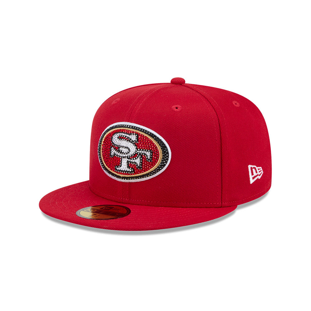 San Francisco 49ers "RHINESTONE" Exclusive New Era 59Fifty Fitted Hat - Scarlet