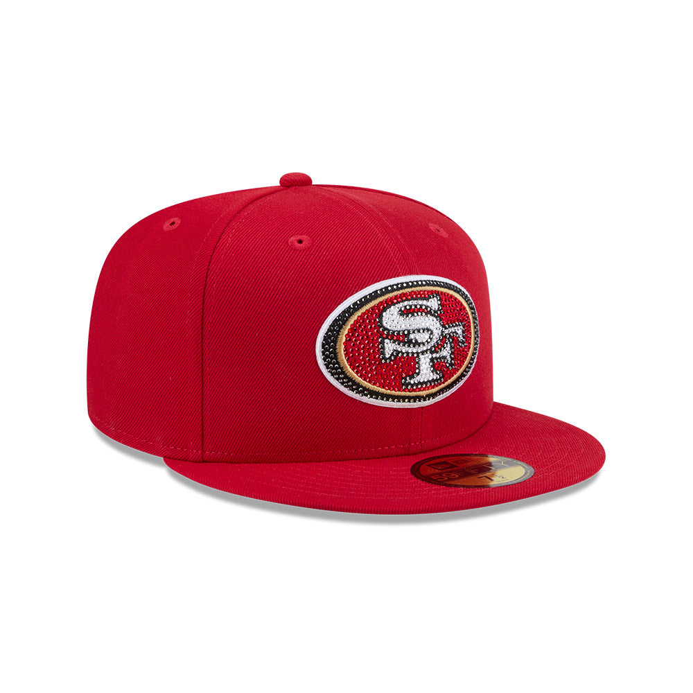 San Francisco 49ers "RHINESTONE" Exclusive New Era 59Fifty Fitted Hat - Scarlet