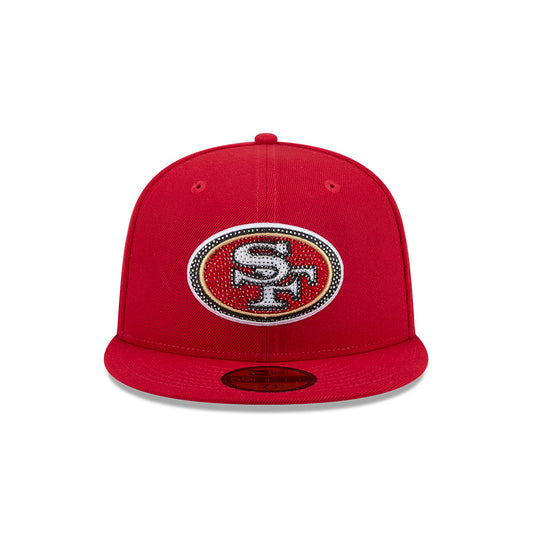 San Francisco 49ers "RHINESTONE" Exclusive New Era 59Fifty Fitted Hat - Scarlet