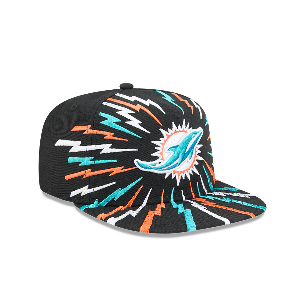 Miami Dolphins New Era "THE BOLT" 9Fifty A-Frame Snapback NFL Hat - Black