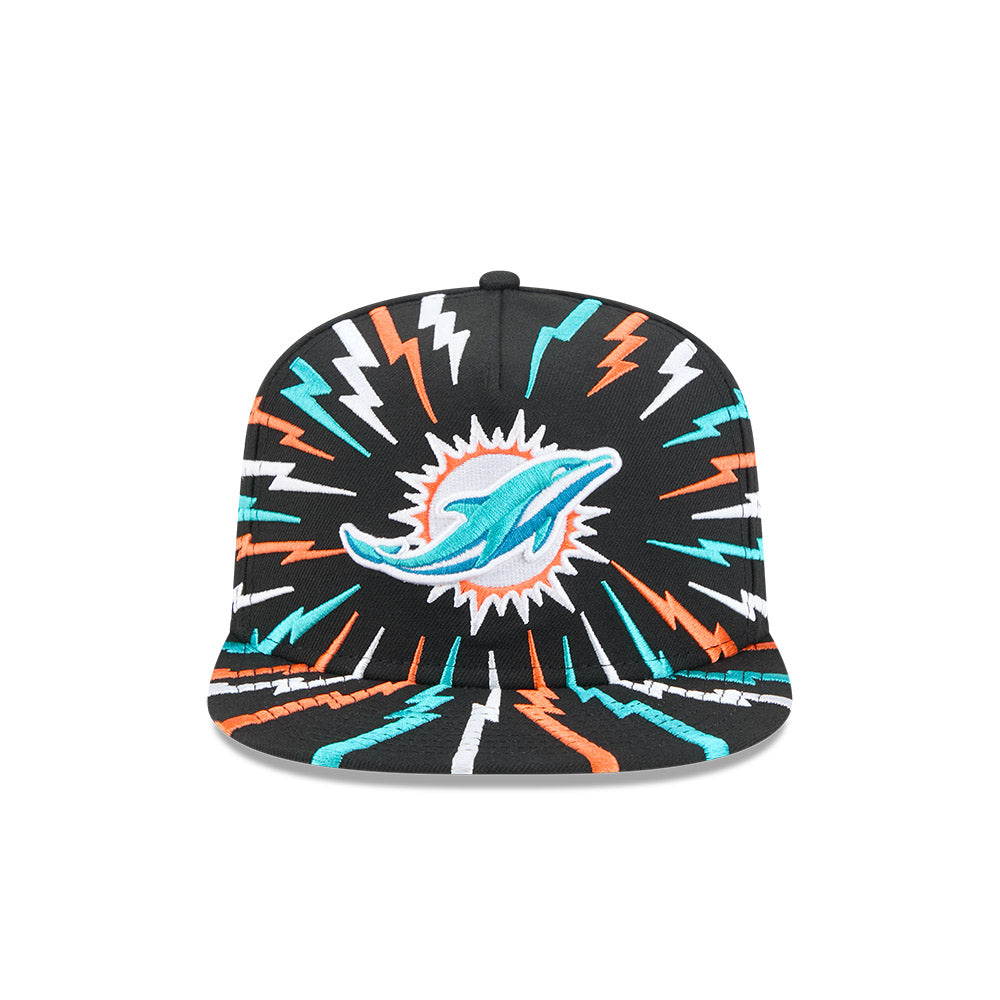 Miami Dolphins New Era "THE BOLT" 9Fifty A-Frame Snapback NFL Hat - Black