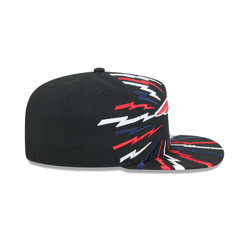 New England Patriots New Era "THE BOLT" 9Fifty A-Frame Snapback NFL Hat - Black