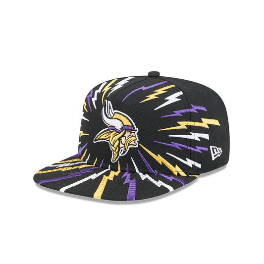 Minnesota Vikings New Era "THE BOLT" 9Fifty A-Frame Snapback NFL Hat - Black