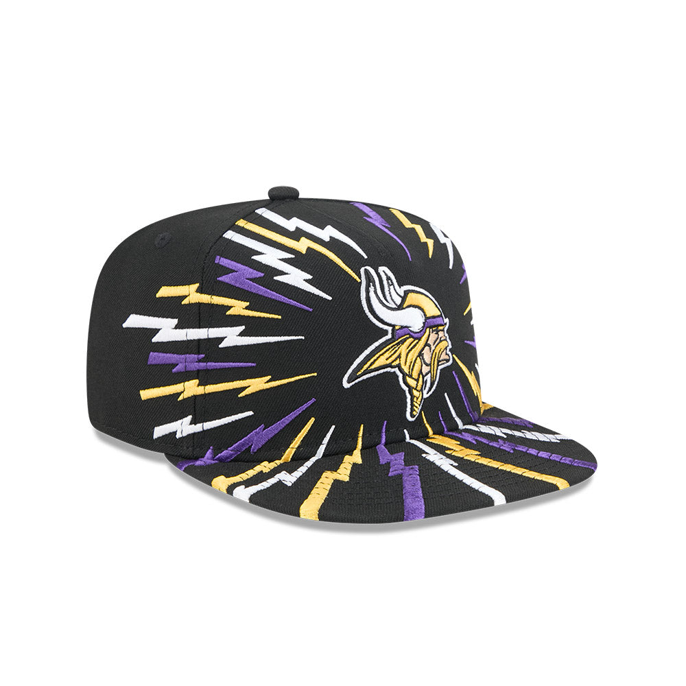Minnesota Vikings New Era "THE BOLT" 9Fifty A-Frame Snapback NFL Hat - Black