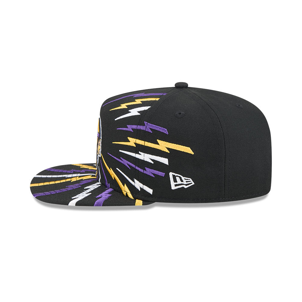 Minnesota Vikings New Era "THE BOLT" 9Fifty A-Frame Snapback NFL Hat - Black
