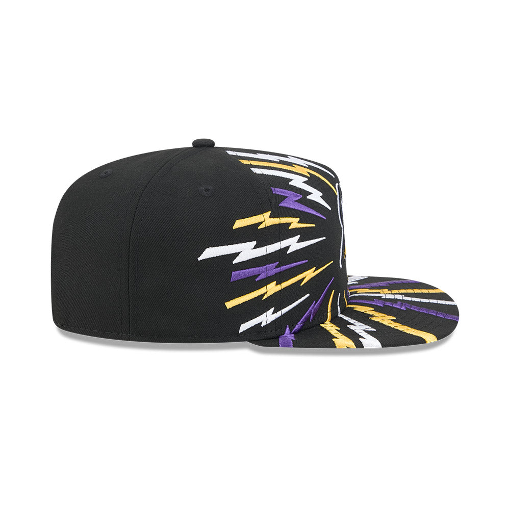 Minnesota Vikings New Era "THE BOLT" 9Fifty A-Frame Snapback NFL Hat - Black