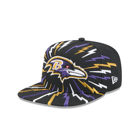 Baltimore Ravens New Era "THE BOLT" 9Fifty A-Frame Snapback NFL Hat - Black
