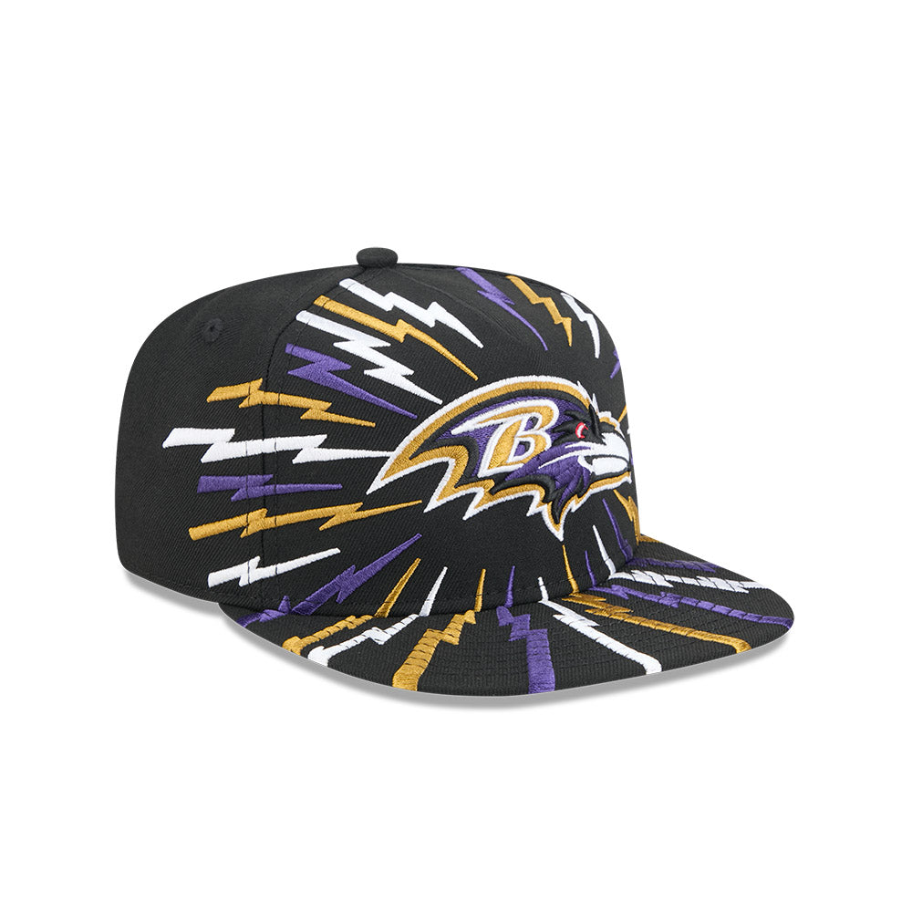 Baltimore Ravens New Era "THE BOLT" 9Fifty A-Frame Snapback NFL Hat - Black