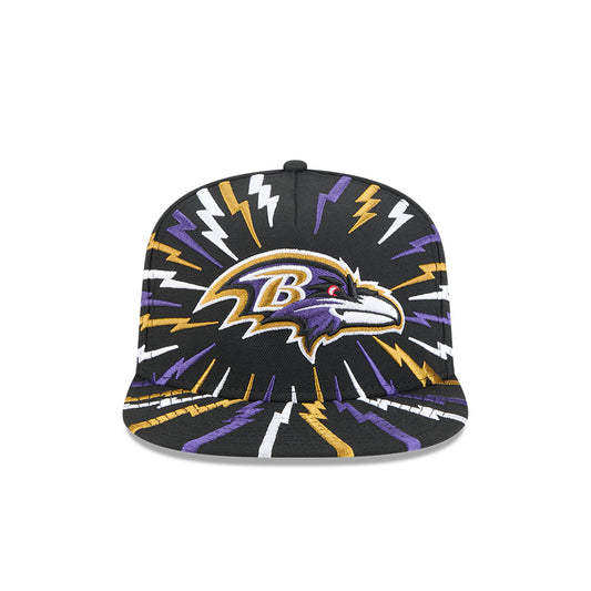 Baltimore Ravens New Era "THE BOLT" 9Fifty A-Frame Snapback NFL Hat - Black