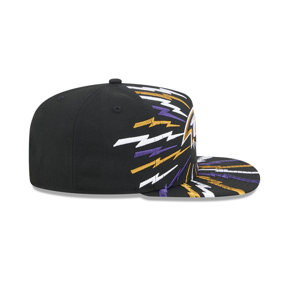 Baltimore Ravens New Era "THE BOLT" 9Fifty A-Frame Snapback NFL Hat - Black