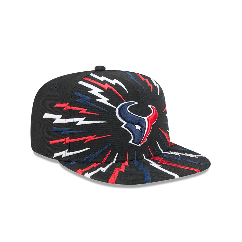 Houston Texans New Era "THE BOLT" 9Fifty A-Frame Snapback NFL Hat - Black