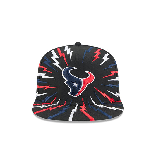 Houston Texans New Era "THE BOLT" 9Fifty A-Frame Snapback NFL Hat - Black