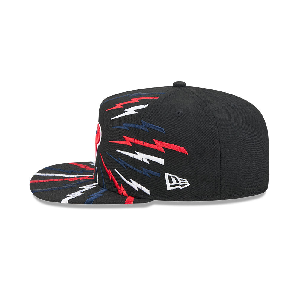 Houston Texans New Era "THE BOLT" 9Fifty A-Frame Snapback NFL Hat - Black