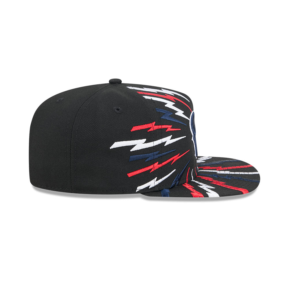 Houston Texans New Era "THE BOLT" 9Fifty A-Frame Snapback NFL Hat - Black