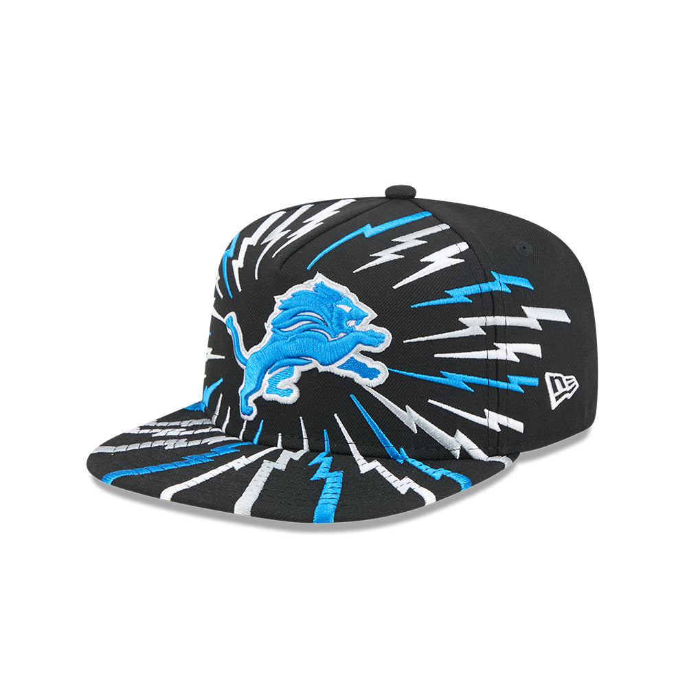 Detroit Lions New Era "THE BOLT" 9Fifty A-Frame Snapback NFL Hat - Black