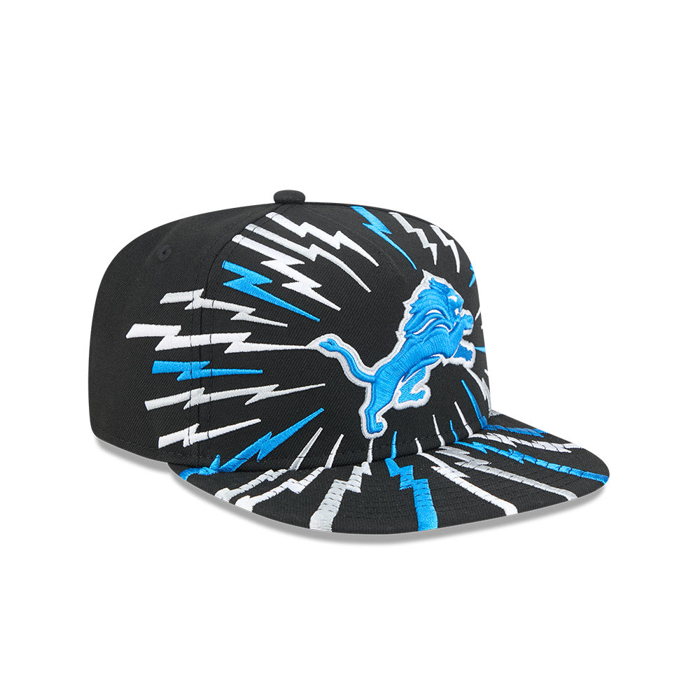 Detroit Lions New Era "THE BOLT" 9Fifty A-Frame Snapback NFL Hat - Black