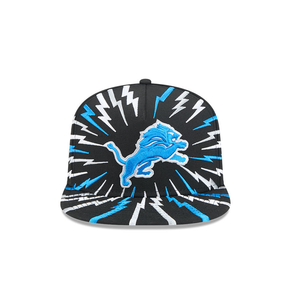 Detroit Lions New Era "THE BOLT" 9Fifty A-Frame Snapback NFL Hat - Black