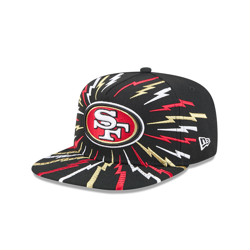San Francisco 49ers New Era "THE BOLT" 9Fifty A-Frame Snapback NFL Hat - Black
