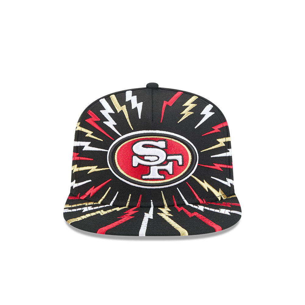 San Francisco 49ers New Era "THE BOLT" 9Fifty A-Frame Snapback NFL Hat - Black