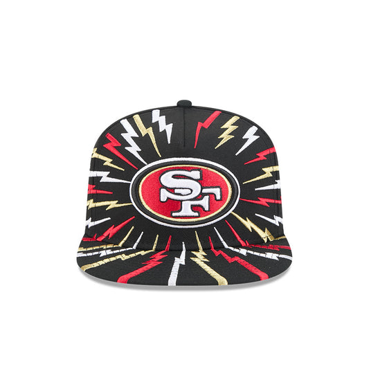 San Francisco 49ers New Era "THE BOLT" 9Fifty A-Frame Snapback NFL Hat - Black